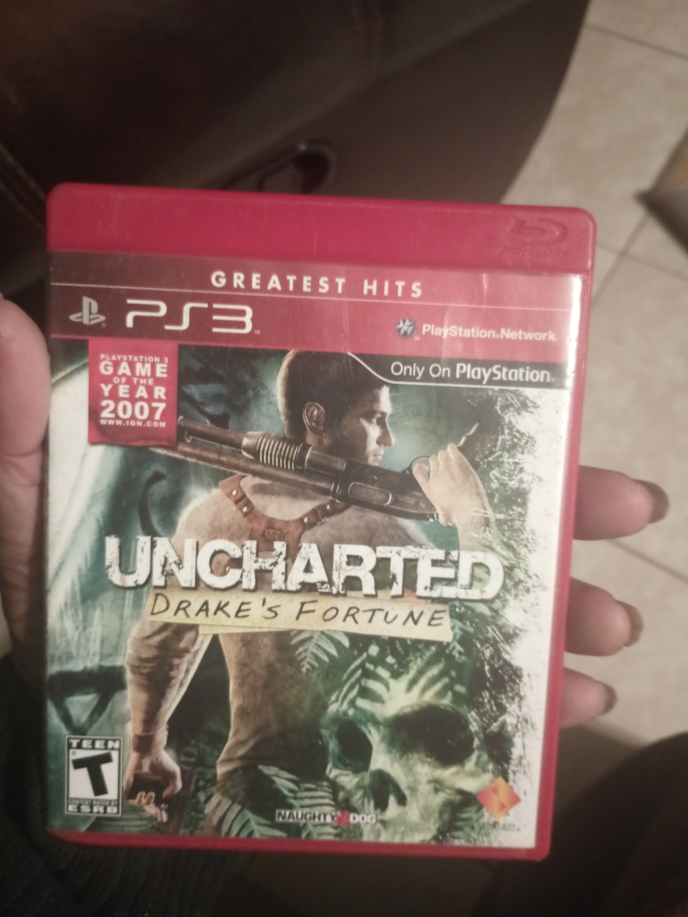 Sony PS3 Uncharted: Drake's Fortune - Red Greatest Hits Case